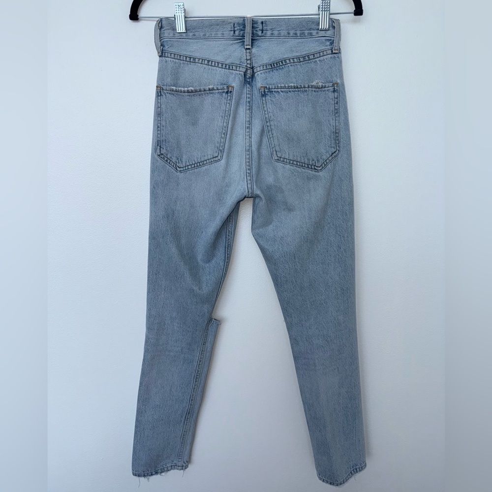 Agolde Faded Blue Boot Cut Jeans - Picture 3 of 6